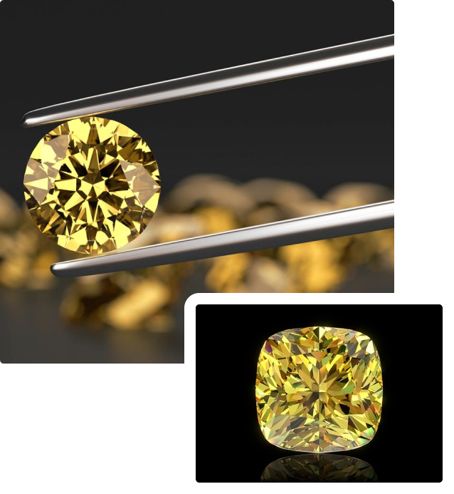 Origin of Yellow Diamonds