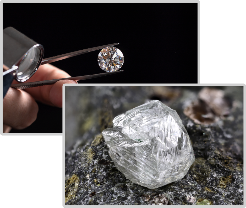 Rise in rough diamonds